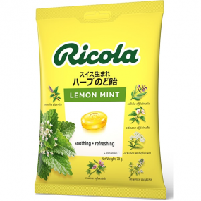 리코라 스위스 레몬 민트 캔디 70g