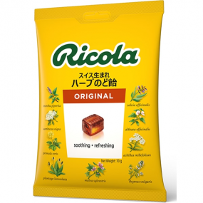 리코라 스위스 오리지널 허브 캔디 70g