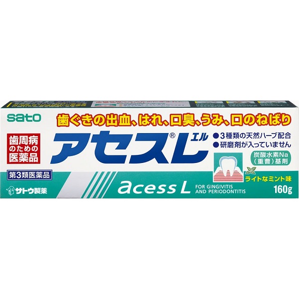 토제약 아세스L 가벼운 민트 160g