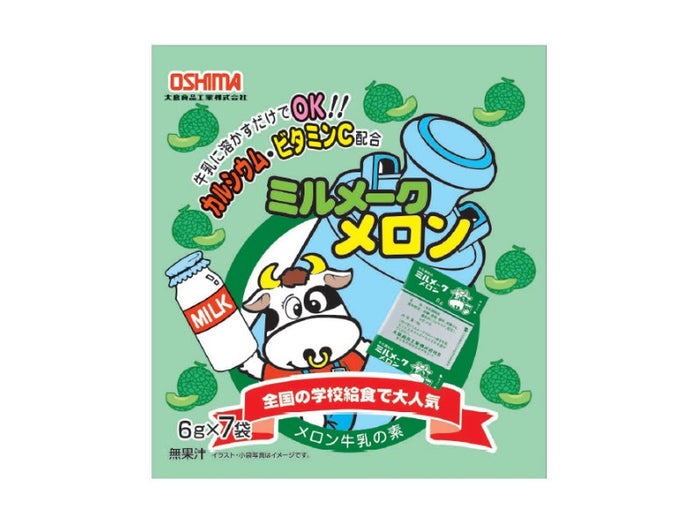 OSHIMA 우유에 타먹는 미르 메이크 멜론맛