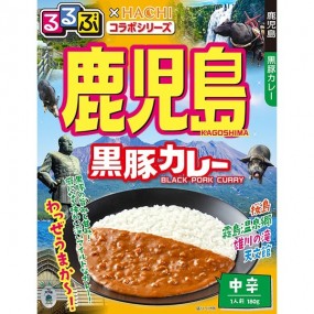 하치식품 루루부 ×HACHI 콜라보 가고시마 흑돼지 카레 중간매운맛 180g